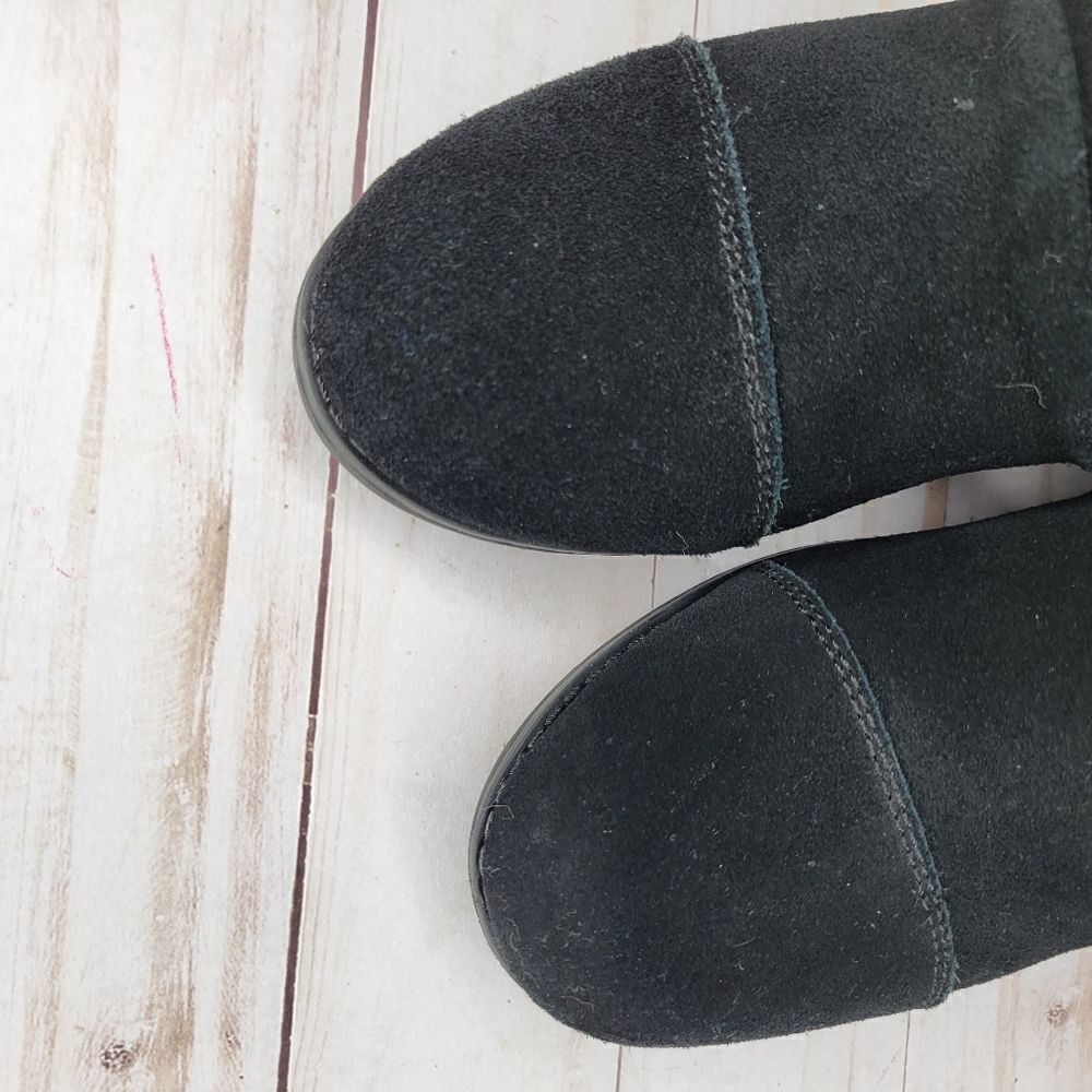Skechers Black Leather Heeled Booties - Picture 7 of 7